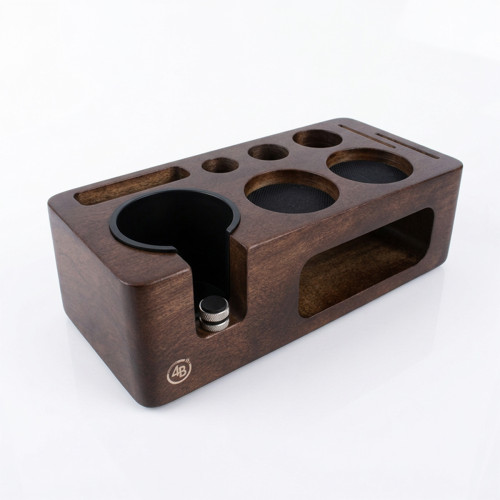 Tamper station 4Barista 51/54 mm | tumšs valriekstu koks