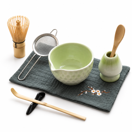 Matcha set 4Barista (light green) – keramikas komplekts matcha tējas pagatavošanai 