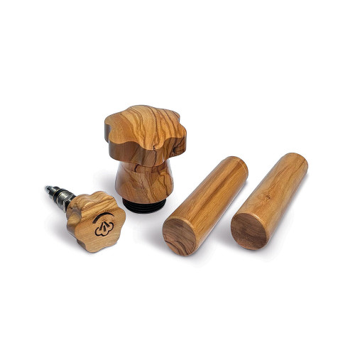 La Pavoni wood handles kit (Legno olivo) – rokturu komplekts