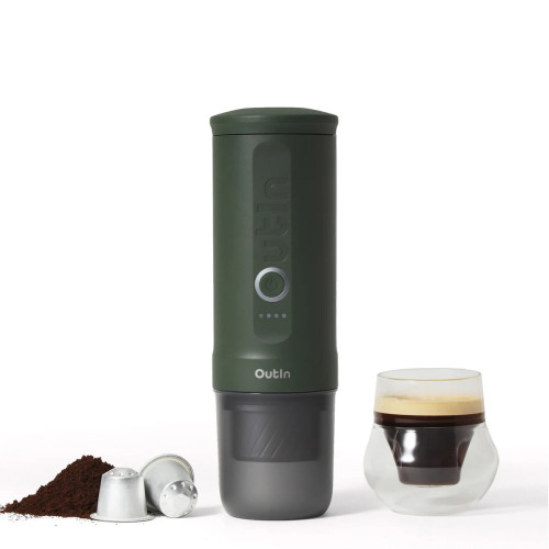 OutIn Nano 2 (Forest green) — ceļojumu kafijas automāts