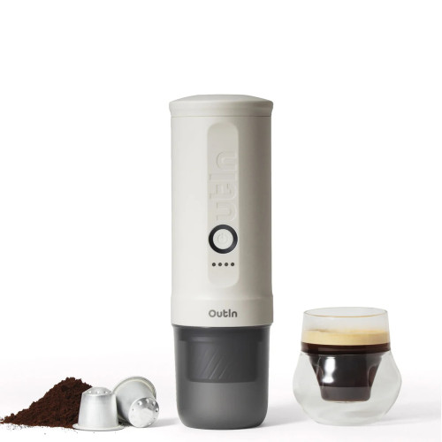 OutIn Nano 2 (Pearl white) — ceļojumu kafijas automāts