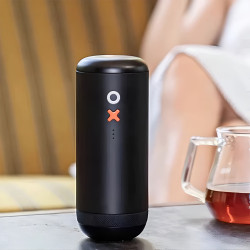 Timemore × Nuttii OX Lite – pārnēsājama elektriskā kafijas dzirnaviņa (melnā krāsā)