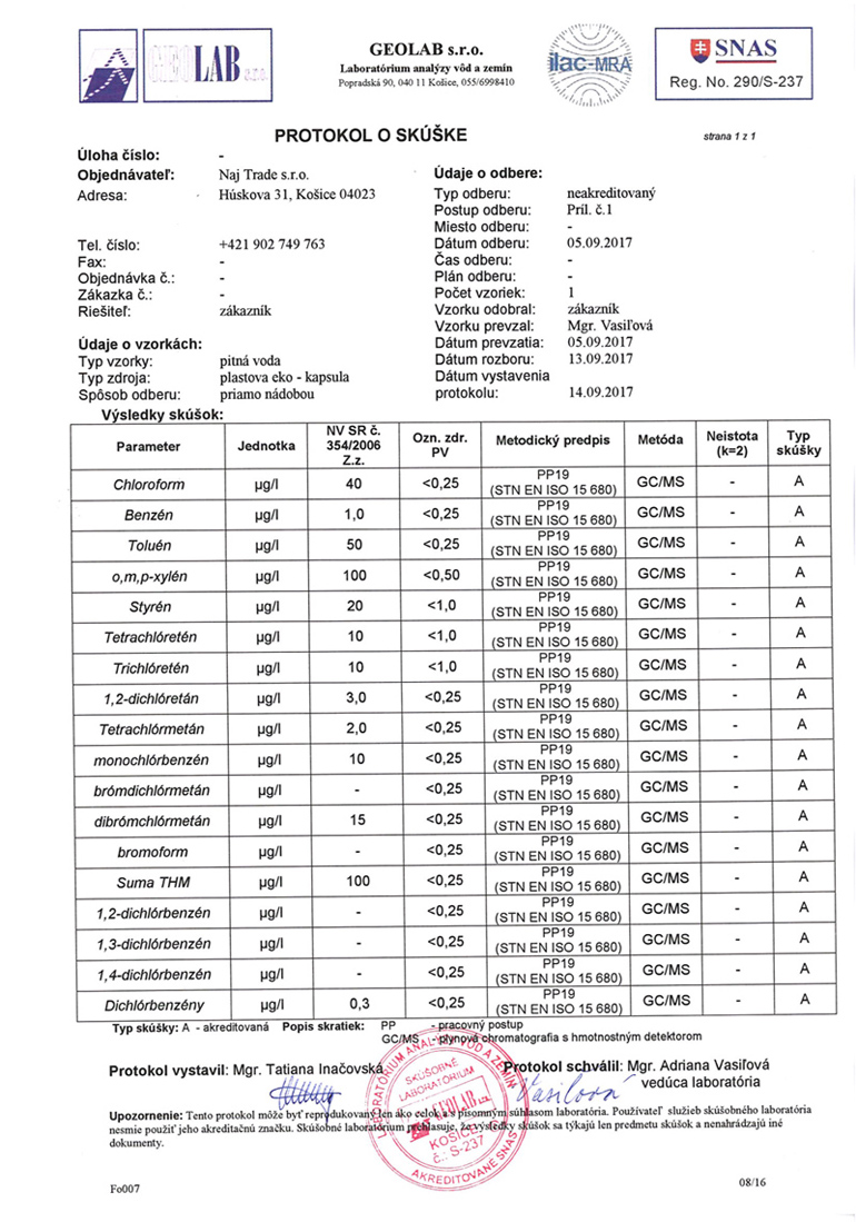 eko kapsulas sertifikāts